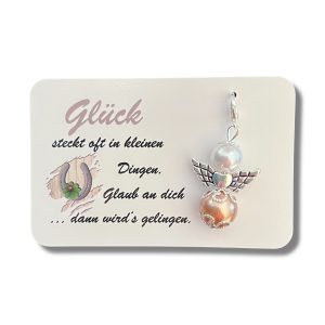 Kärtchen mit Schutzengel Glücksbringer Mutmacher