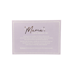 Postkarte „Mama – Ein Mensch mit unendlich viel Liebe,…!“  VintageArt