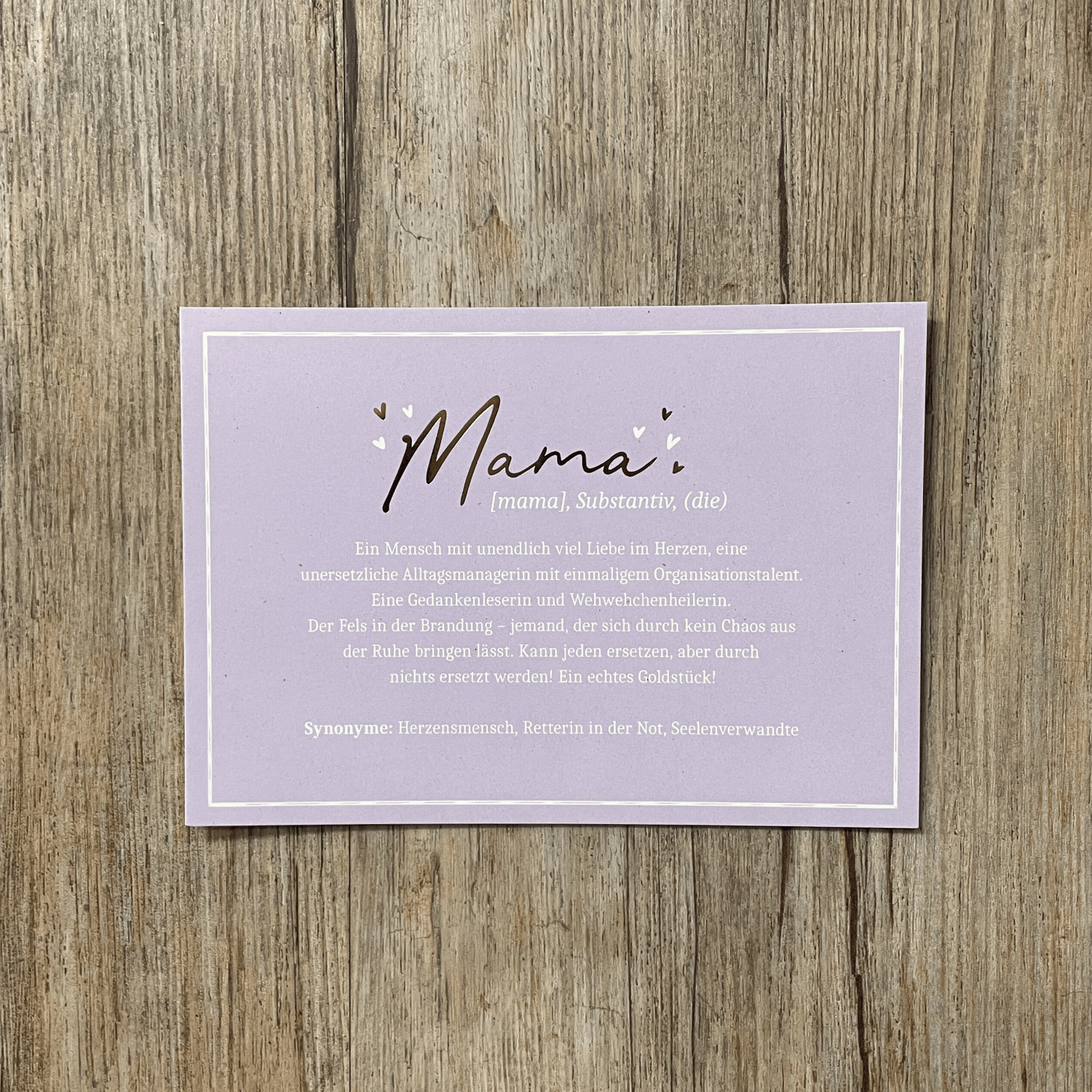 Postkarte „Mama – Ein Mensch mit unendlich viel Liebe,…!“  VintageArt – Bild 5