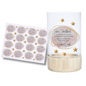 Rub-Ons-Sticker, Liebes Christkind , DIN A4, randlose Rubons