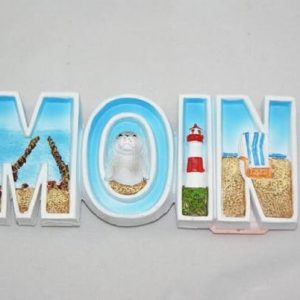 Hochwertiger Magnet Moin Souvenir ca. 8x3cm – Ideal für Sammler