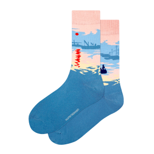 Socken „Impression, Sonnenaufgang“, Claude Monet, Gr. 41 – 46, Kunstsokken