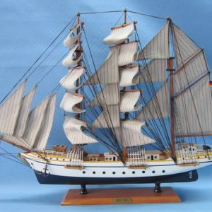Exklusives Holz Segelschiff Gorch Fock Modell 50 cm Dekorationsstück