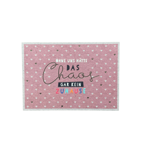 Postkarte „Ohne uns hätte das Chaos gar kein Zuhause.“, KUNST und BILD