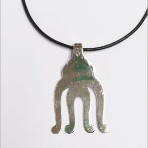 Besteckschmuck Anhänger aus einer Gabel mit Lederband Handarbeit Unikat