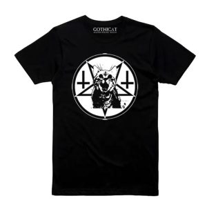 Gothicat Cat and Crosses T-Shirt