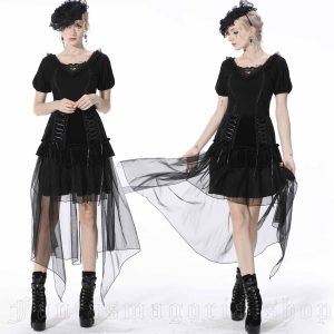 Dark In Love Ghost Dance Velvet Skirt