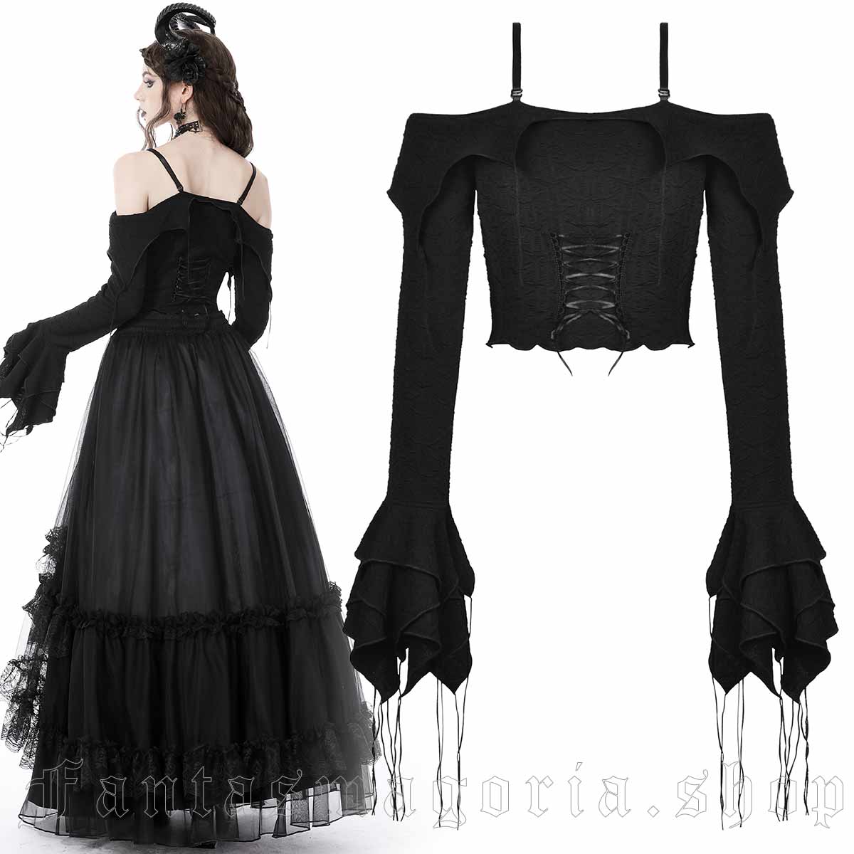 Dark in Love Rebel Doll Top – Bild 3