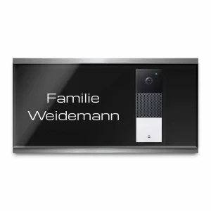 Hochwertige Klingel Platte für Deinen Namen kompatibel mit der Netatmo Funkklingel