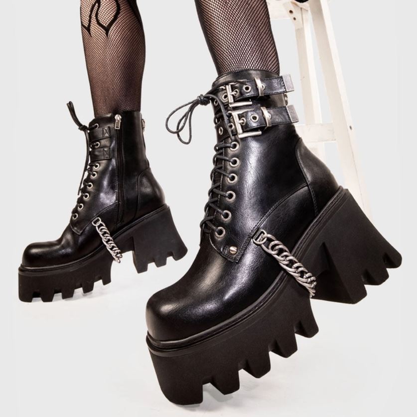 LAMODA Hostages Chunky Platform Ankle Boots – Bild 5