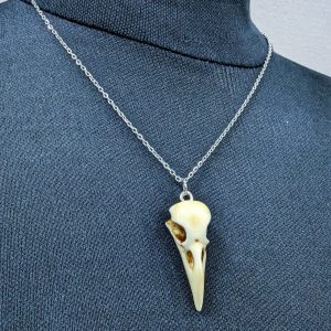 Mystery Creation Kette Edelstahl Rabenschädel natur