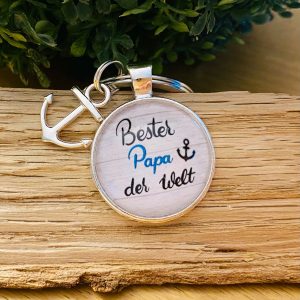 Schlüsselanhänger Bester Papa der Welt – Anker