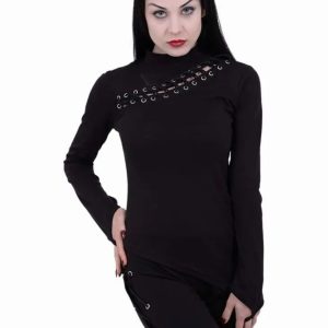 Spiral Longsleeve mit Schnürung