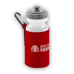 Wasserflasche und Halter BF Rot