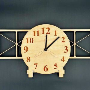 Wanduhren, Holzuhr, Doppeldecker, Vintage