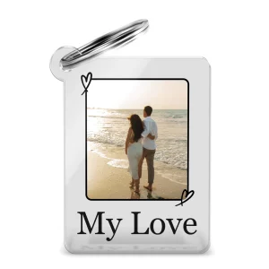 Bunter Schlüsselanhänger mit Personalisierung