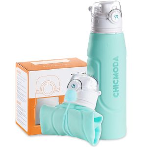 1000 ML faltbare Trinkflasche für Reisen oder Sport, BPA-frei