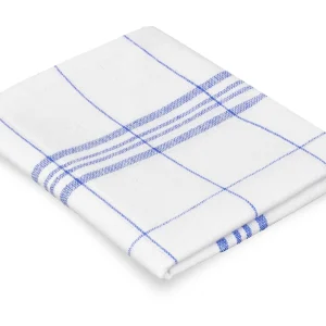 B2B Geschirrtuch 50 x 70 cm Mikrofaser blau saugstark, waschbar 60 °C, trocknergeeignet | für Großküchen & Gastronomien…