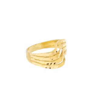 Türkischer? Goldring Vintage 60er Jahre filligrane Handarbeit Rotgold 916er Gold