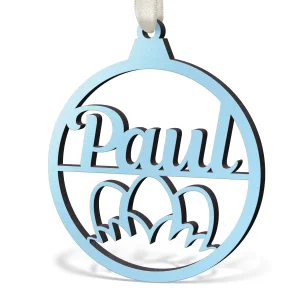 Osteranhänger mit Namen in schönen Farben