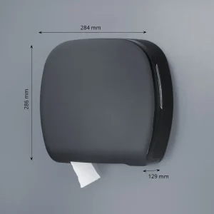 B2B Jumbo Toilettenpapierspender Spendersystem Füllstandskontrolle und Schlüsselsystem 284 x 286 x 129 mm | Sanitär- und…