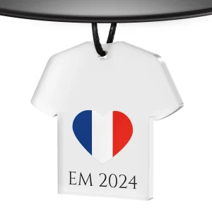 Rückspiegelanhänger als Trikot mit Flaggenauswahl und Wunschtext