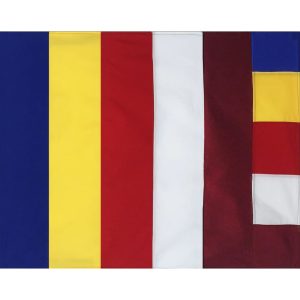 Buddhistische Flagge 80 x 70 cm