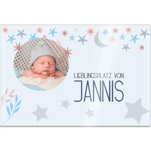 Wandbild Traumland Jungs mit Beschriftung 18×12 cm